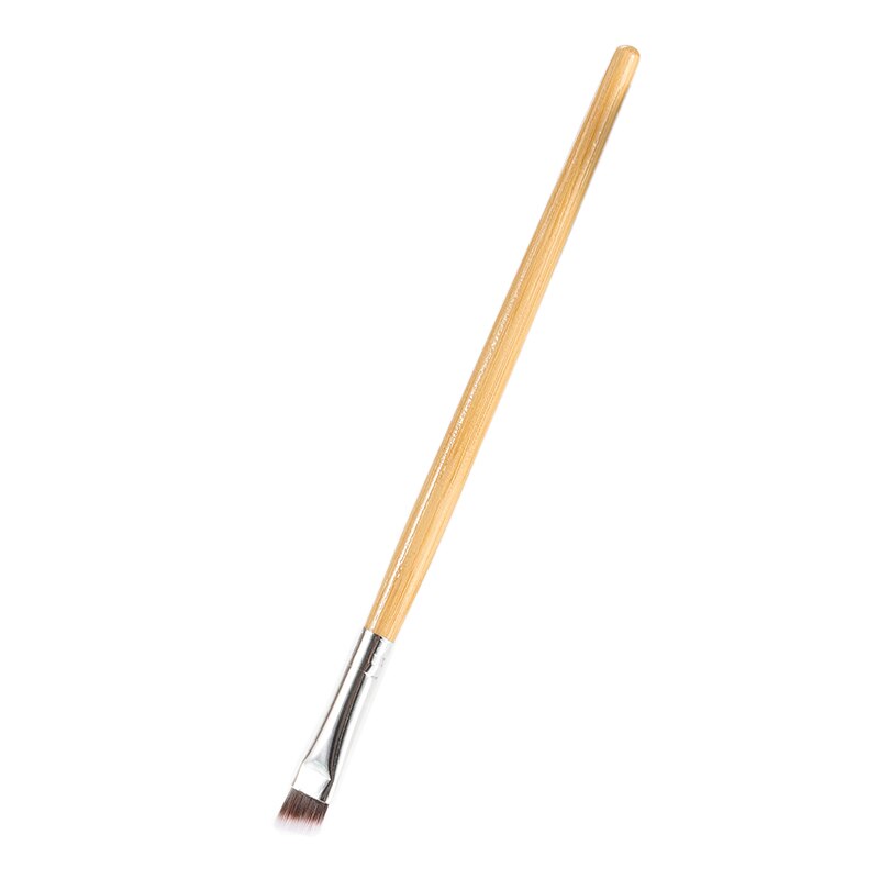 1PC Wooden Handle Eyebrow Brush Fine Angled Ladies Eyebrow Makeup Brush For Women/Lady: Default Title