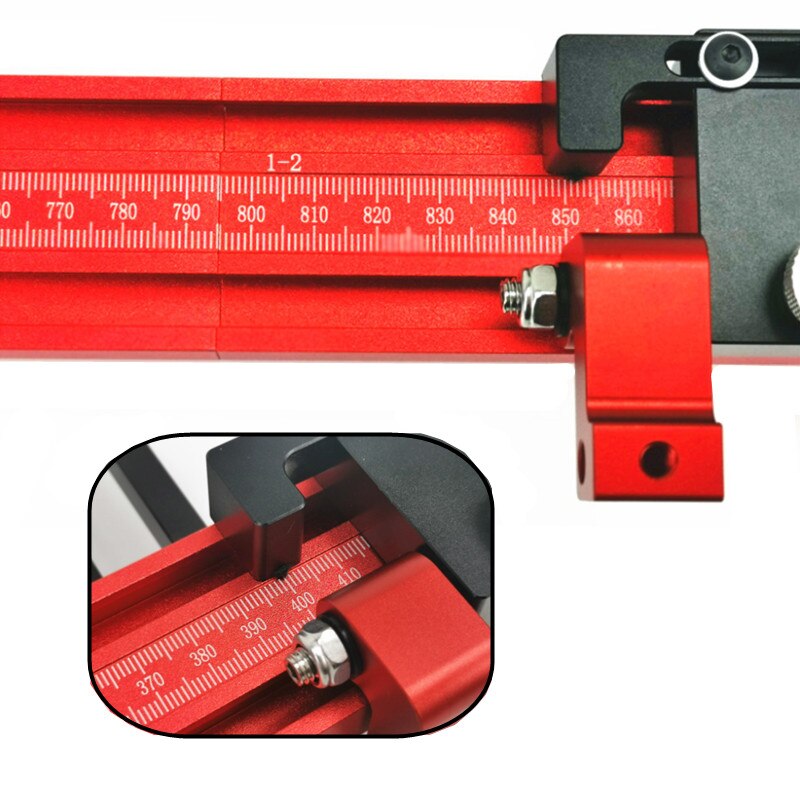 Track Saw Square Guide Rail Clamp 90 Degree Positioning Plate and 1200mm Slide Rail Parallel Guide Rail Set W/ Stop and Scale