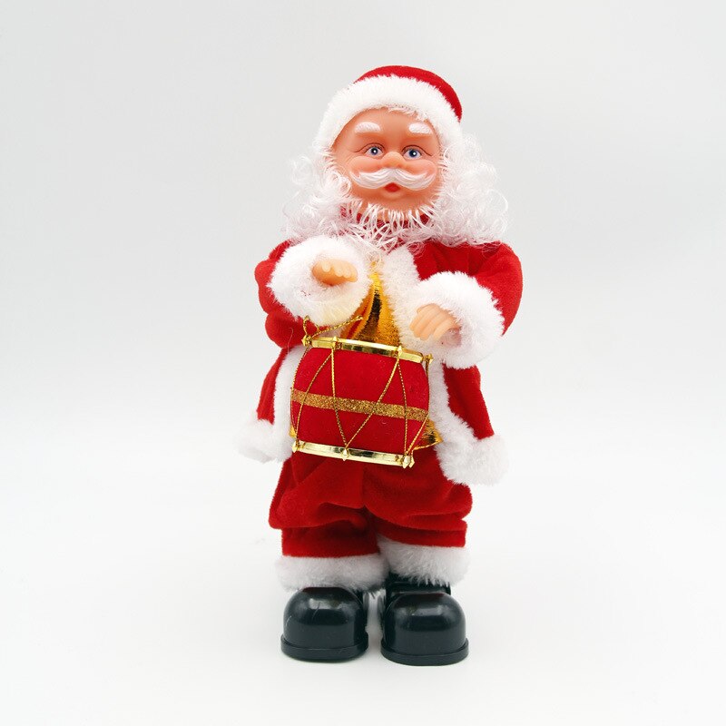 noël électrique Vintage animé Saxophone danse musique père noël poupée décorations de noël pour la maison enfants