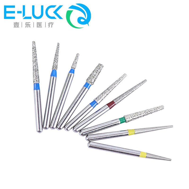 50 Stuks Dental Diamantboor Boor Hoge Snelheid Boren Tf Serie Voor Tanden Polijsten 1.6Mm