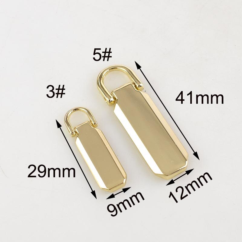 10Pcs Detachable 3# 5# Metal Zipper Pullers for Zip Sliders Head Zippers Repair Kits Zips Pull Tab DIY Accessories KY907