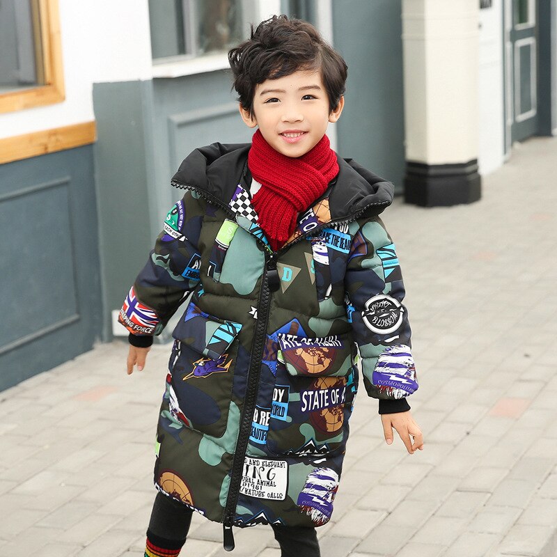 Winter Kinderen Jas Jongens Jassen Dikte 4-10 Oud Maat Herfst Winter 9WBT034: green / 10