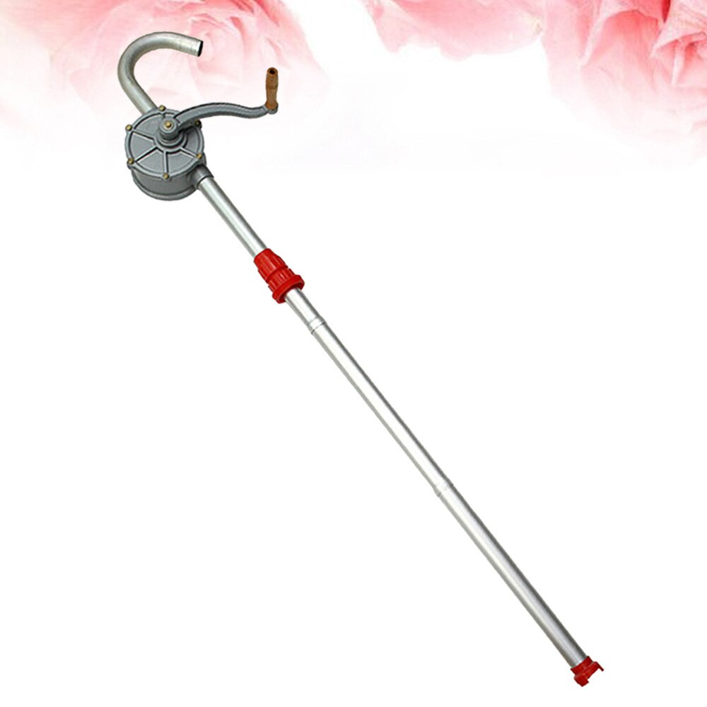 Aluminum Alloy Self Priming Rotary Hand Crank Oil Drum Pump Pumping Petrol Diesel Fuel Transfer Tool
