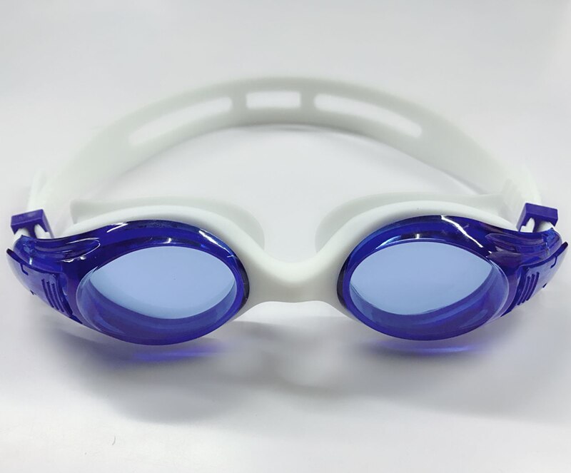 Recept svømning svømmebriller briller anti tåge uv beskyttelse optisk arena diopter vandtæt briller til voksne mænd kvinder: Mørkeblå