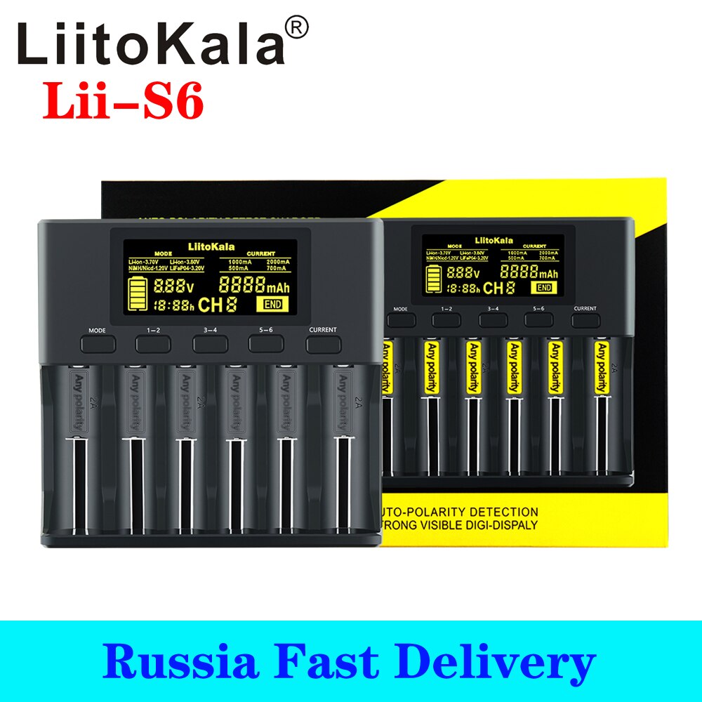 Liitokala Lii-500 Lii-500S Lii-600 Lcd 3.7V 1.2V 18650 26650 16340 14500 10440 18500 Batterij Lader: Lii-500S no car