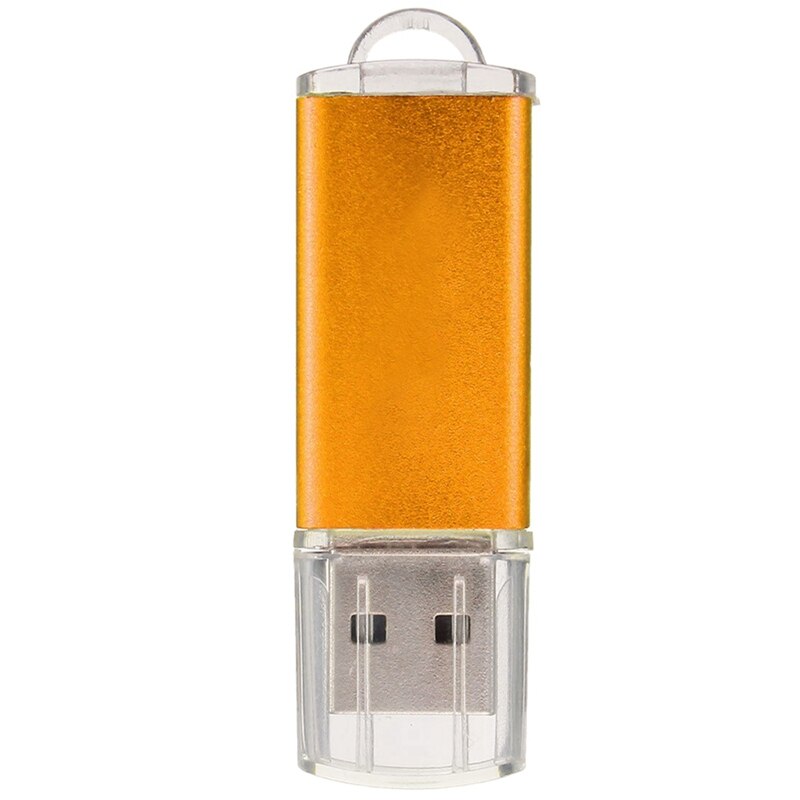 2 Stuks Usb 2.0 Flash Memory Stick Pen Drive Storage Duim, Gold 512Mb &amp; Zwart 128M