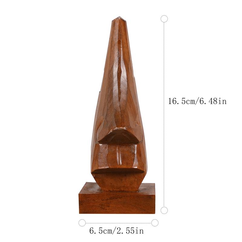 Glasses Display Rack Handmade Desktop Adornment Eyeglass Spectacle Nose-Shaped Glasses Rack Ooden Handmade Eyeglass Stand