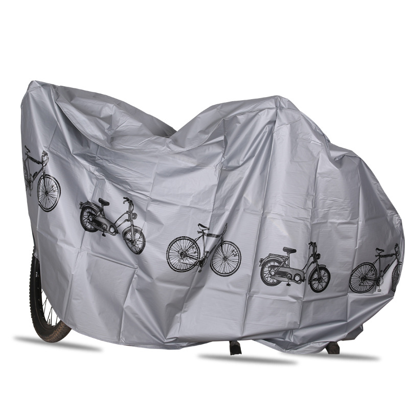 Cubierta impermeable para equipo de bicicleta, cubierta para bicicleta, cubierta para sol al aire libre, funda para bicicleta de montaña, accesorios para bicicleta: Gris