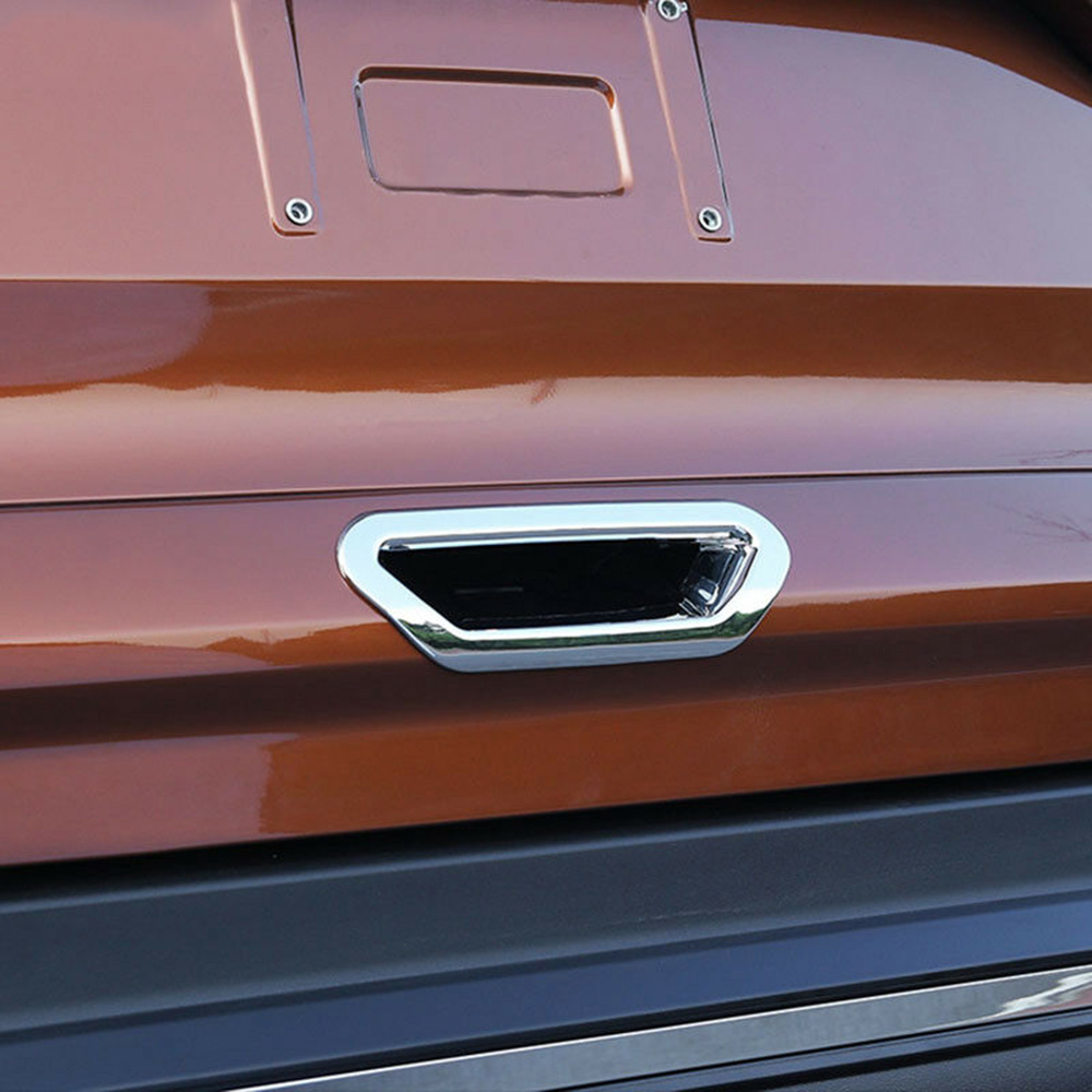 Cubierta cromada para manija de la puerta trasera del maletero, embellecedor para Ford Escape Kuga 13-18, piezas de decoración de impermeables de plata
