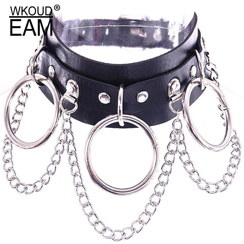 WKOUD EAM Neue Punk Joker Hip-hop Halskette Halsband Schmuck Halskette Dame Flut PF328