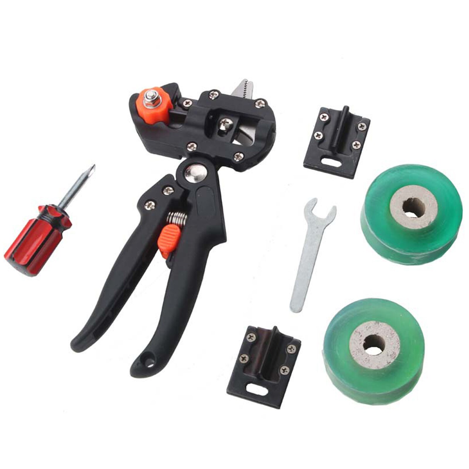 Herramienta de mano para Injerto de jardín, Kit de injerto para Injerto de árboles frutales, tarjeta de vacuna sin esfuerzo, embalaje para injerto: 7Pcs A