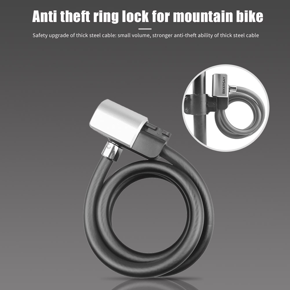 2m Universal Anti-Theft Bicycle Lock Cable Motorcycle Cycling MTB Bike Security Steel Chain Lock Equipment with Keys