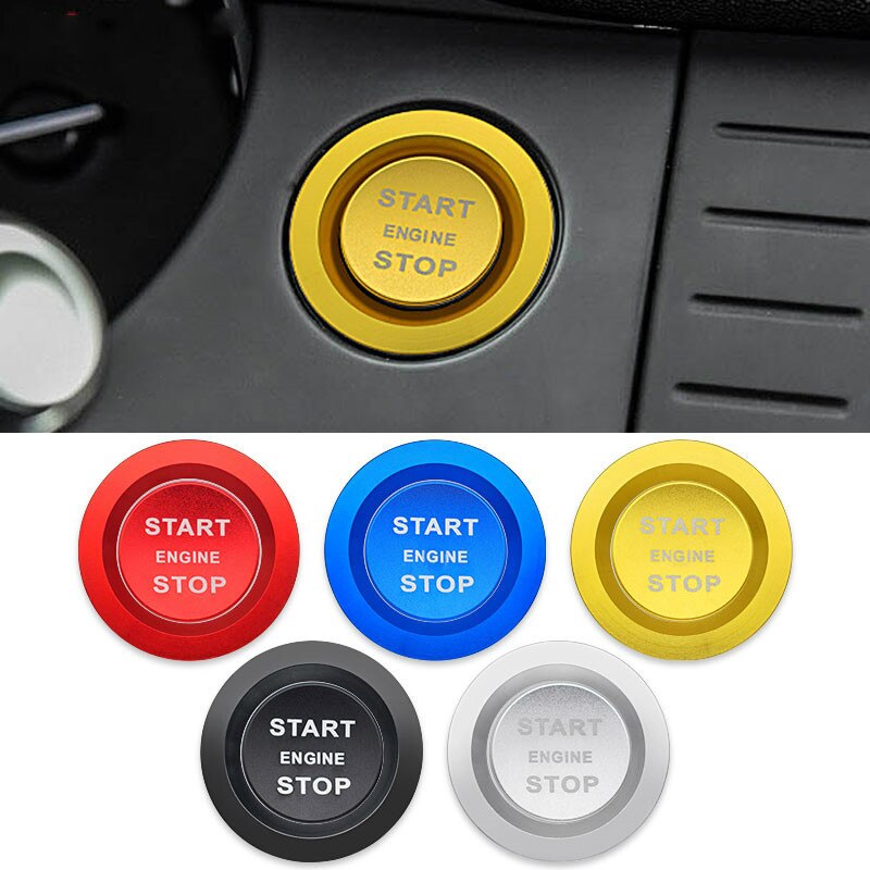 Ceyes Auto Styling Accessoires Start Stop Motor Drukknop Cover Trim Sticker Case Voor Land Rover Discovery Sport 5 Bereik rover