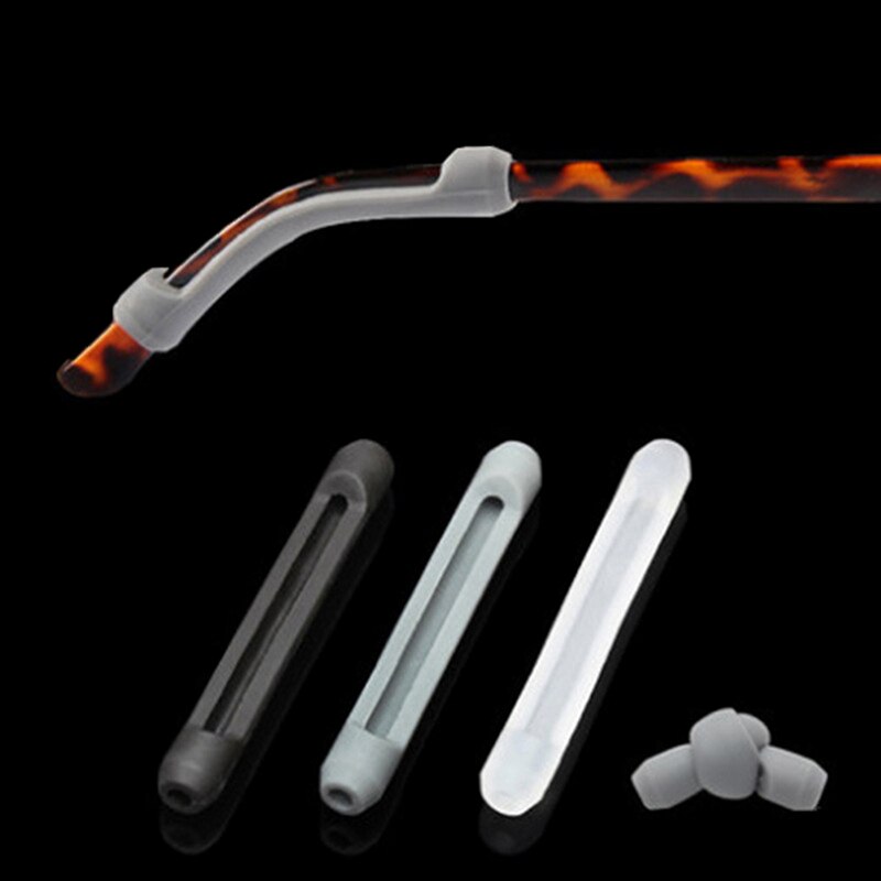 3 pares de ganchos de sujeción de seguridad para gafas, puntas de templo para gafas, gafas de sol de silicona antideslizantes