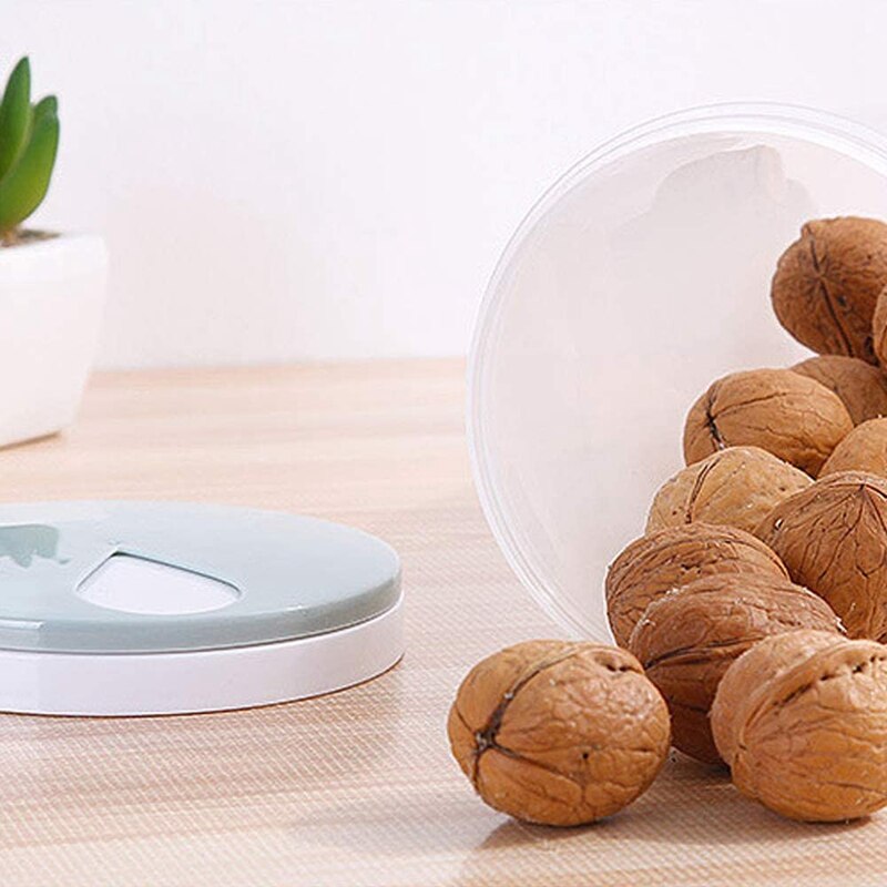 2 Pcs 2L Tall Clear Spaghetti Pasta Storage Container with Adjustable Lid,Multi-Purpose Plastic Kitchen Food Storage Jar