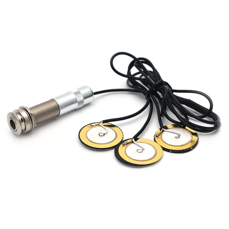 50mm Metalen Piëzo-transducer Voorbedrade Pickup Voor Akoestische Gitaar Accessoires Voor Versterker Gitaaronderdelen