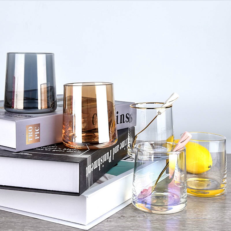 Moderne nordisk blyfritt glass whiskyglass varmebestandig husholdnings fargerik phnom penh glass brennevin glass vin sett