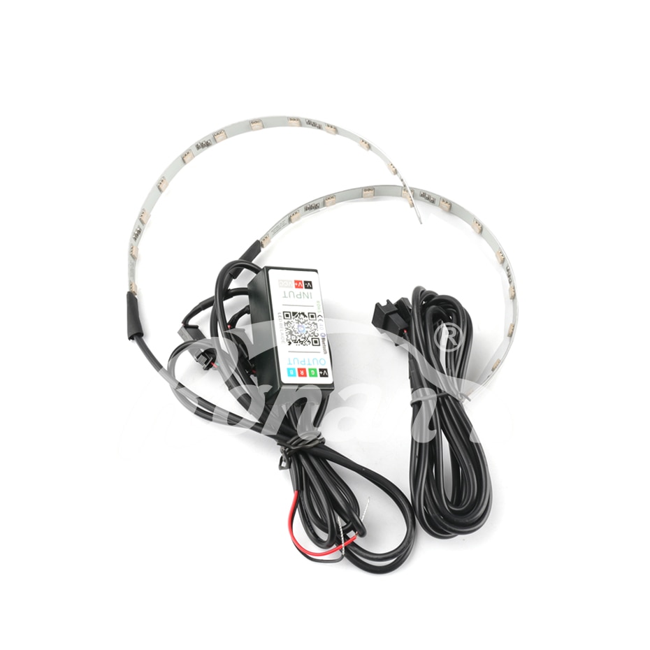 RONAN APP Bluetooth RGB LED colorful Devil Eyes Demon 360 light retrofit car Projector MH1 Lens