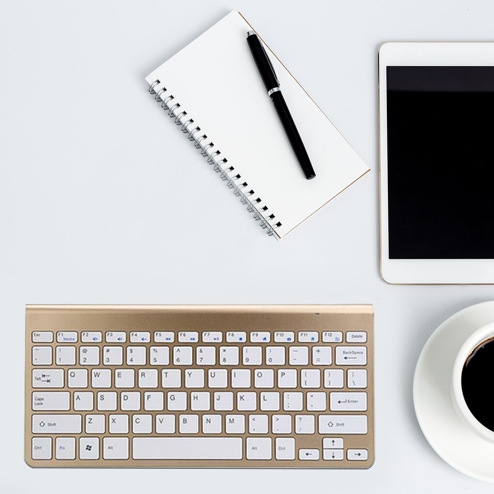 2.4G Wireless Silent Keyboard and Mouse Mini Multimedia Full-size Keyboard Mouse Combo Set For Notebook Laptop Desktop PC