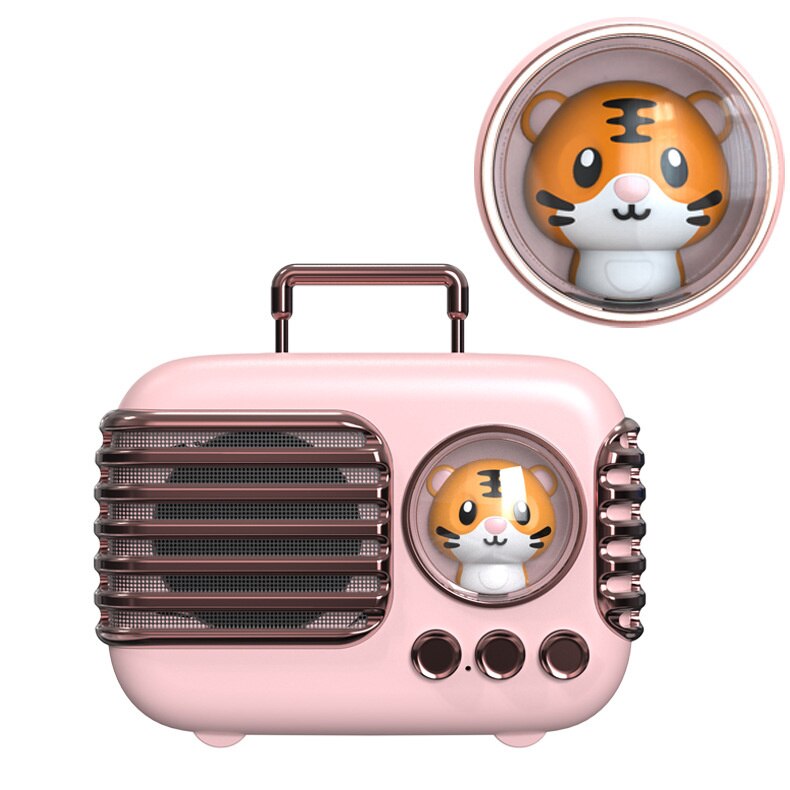 Leuke Bluetooth Speaker Mini Draadloze Mini Stereo Outdoor Draagbare Kaart Subwoofer Meisje: Pink Tiger