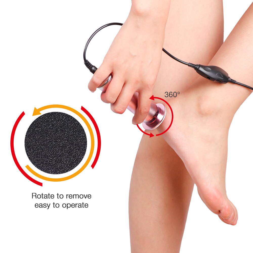 Elektryczna szlifierka robić stóp szlifierka robić stóp złuszczający pilnik usuwający martwy naskórek i zgrubienia urządzenie robić pielęgnacji stóp Pedicure wielofunkcyjne