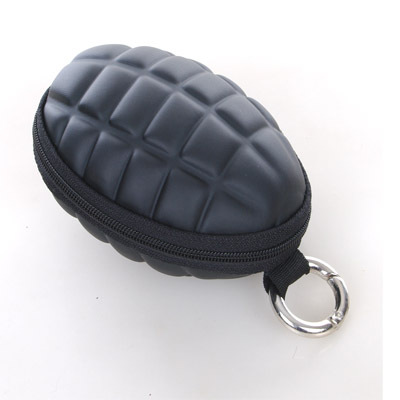 wallet women Multi-function grenades shape key package zero wallet necessary tide male wallet female bag coin purse Carteras: black