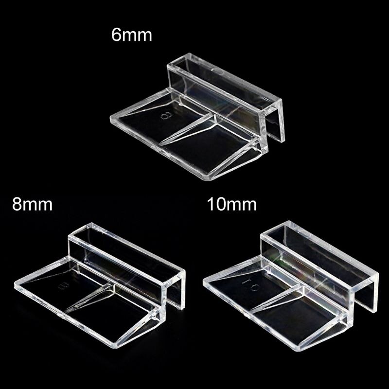 10 stuks 6mm/8mm/10mm aquarium acryl clips deksel deksel ondersteuning houder beugel klem standaard aquarium benodigdheden