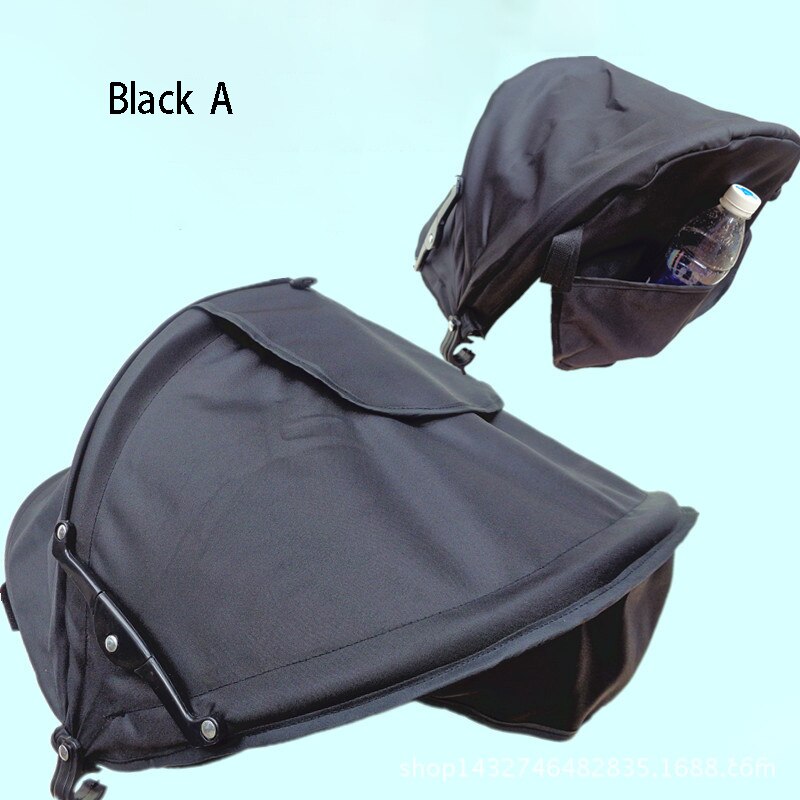 Baby Stroller Sunshield Shade Stroller Accessories Protection Hood Canopy Cover Baby Stroller Sun Visor Carriage Sun Shade: Black A