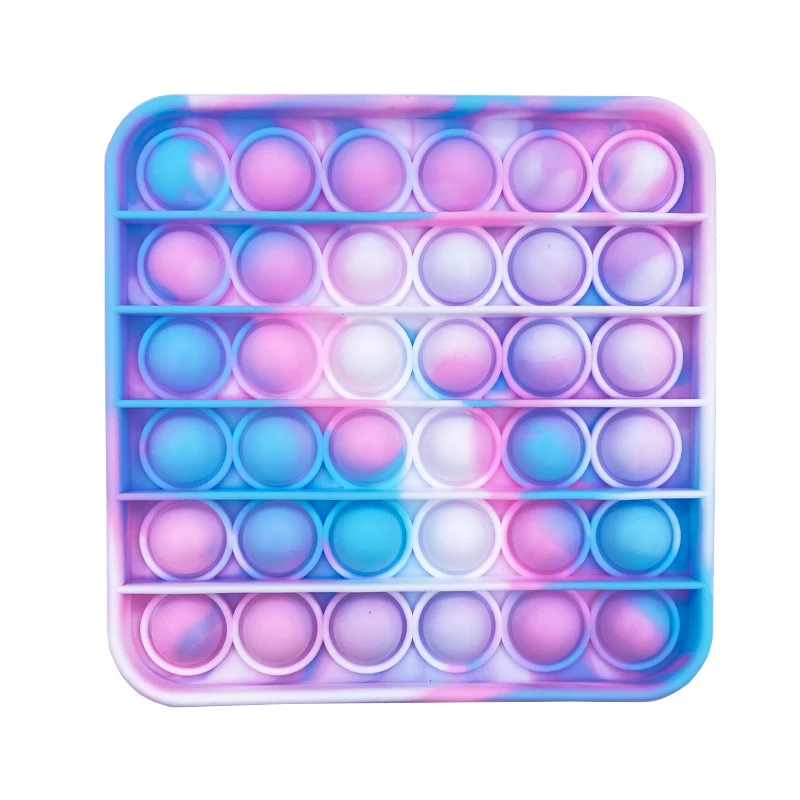 Push Bubble Fidget Toys Adult Stress Relief Toy Antistress PopIt Soft Squishy Anti-Stress Anti Stress Box Poppit антистресс