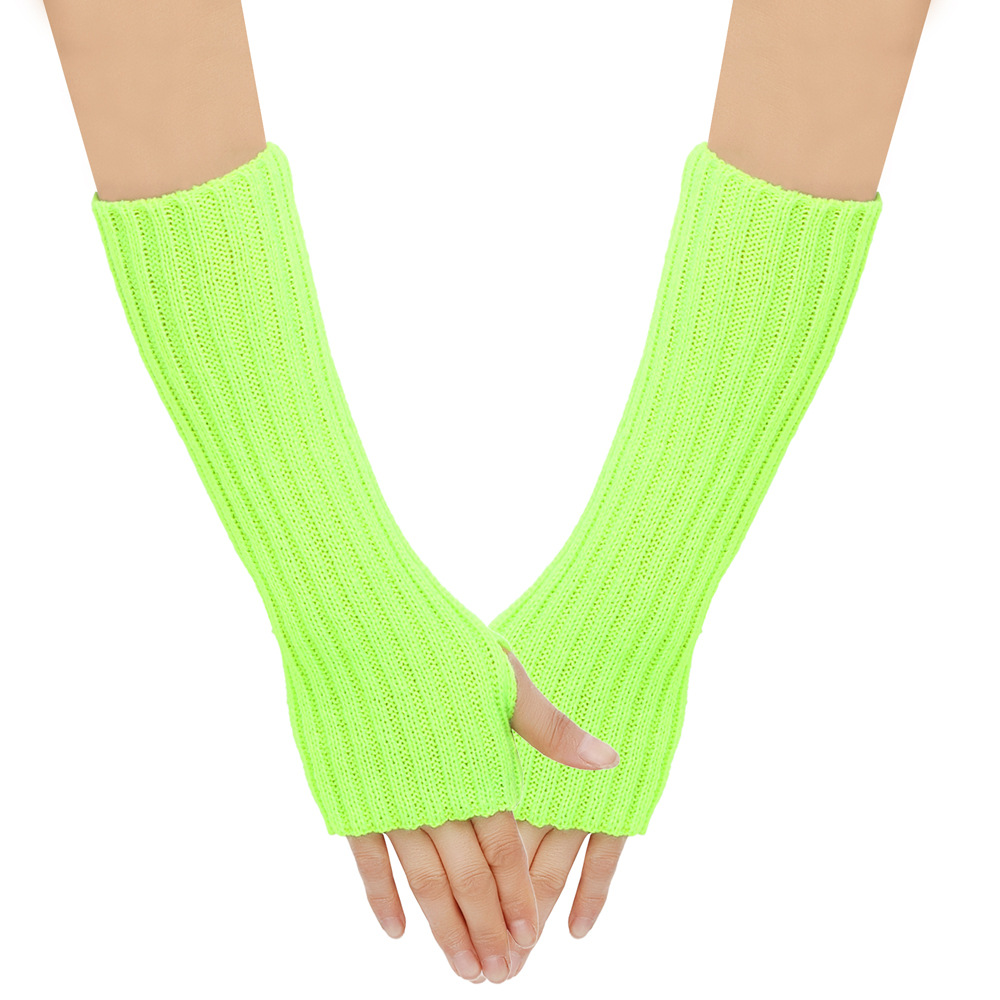 Arm Warmers Autumn Winter Cuffs Hand Sleeves Long Wool Gloves Men Women Knit Sleeves Warm Elastic Lady Sexy