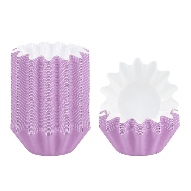 50pcs Wax Melt Warmer Liners Reusable Wax Liner Candle Popper Liner Leakproof Wax Tray for Scented Wax Electric Wax Warmers: Purple