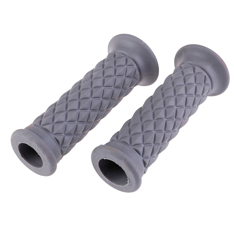 1 Pair Available Retro Cafe Racer Parts Rubber Motorbike Grip for Moto Handlebar: Gray