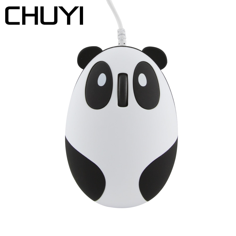 Chuyi Leuke Bedrade Muis Mini Cartoon Panda Ergonomische Mause Usb Office 1600 Dpi Optische Meisje Computer Muizen Voor Laptop pc