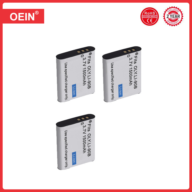 Batterie Li-92B Li-90B avec le chargeur pour Olympus Li 90B ve92B TG-4 dur TG-6 TG-5 TG-2 TG-1 IHS SH-1 SH-2 SH-60 SH-50 IHS, SP-100: Rose
