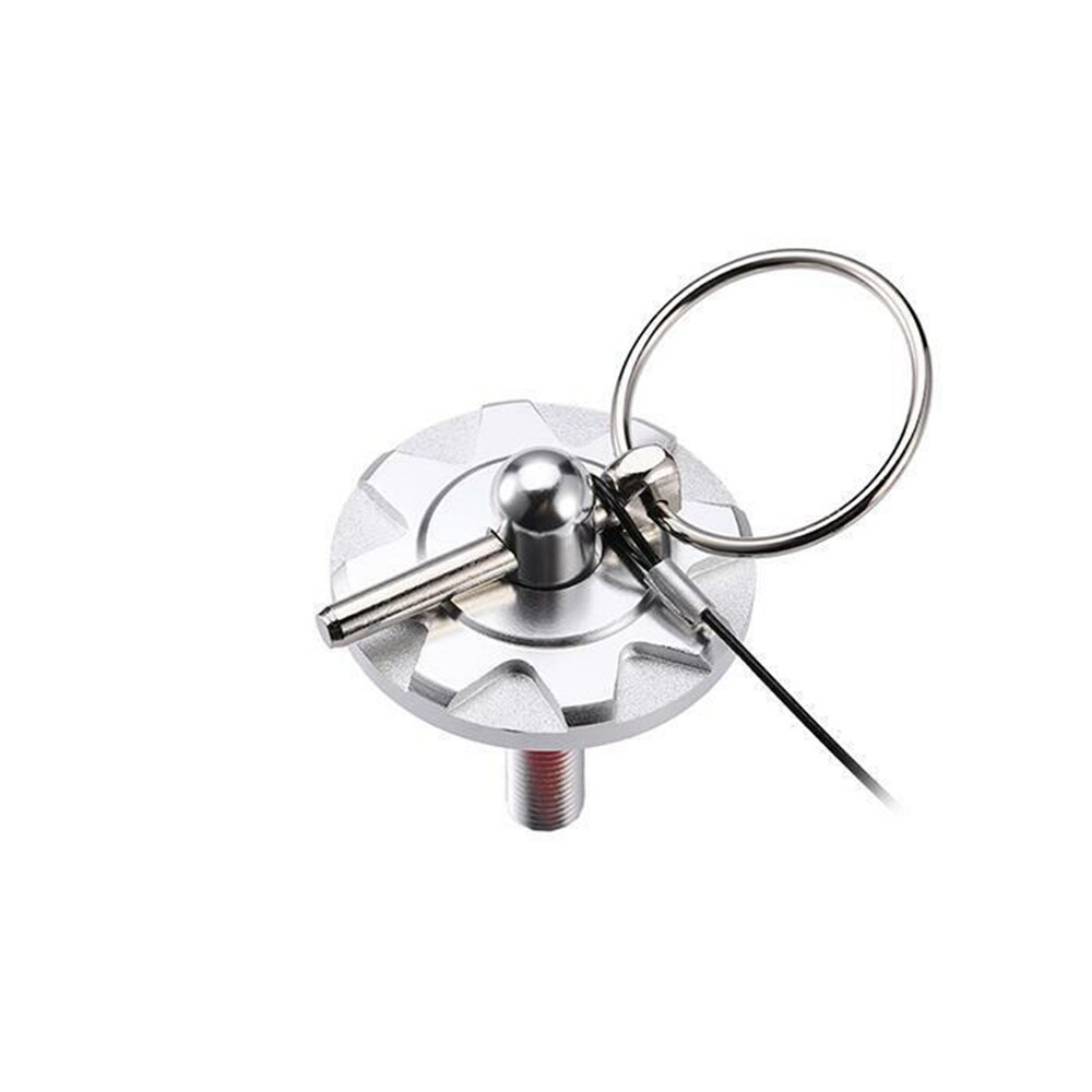 2 stuks Auto Universele CNC Billet Aluminium Racing Bonnet Hood Pin Lock Uiterlijk Kits: Zilver