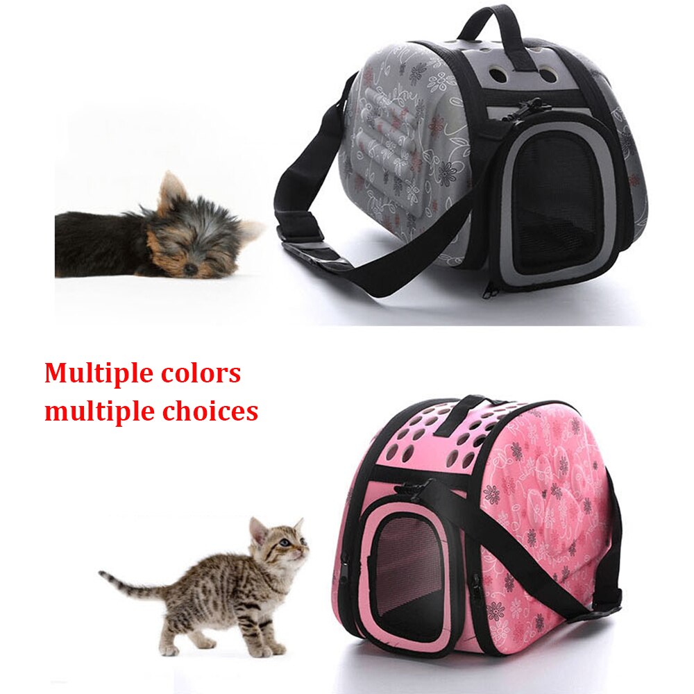 Eva dyretransporttaske bærbar kæledyrstaske, der bærer til katte, rejsetaske til kæledyr, skuldertasker til hvalpe