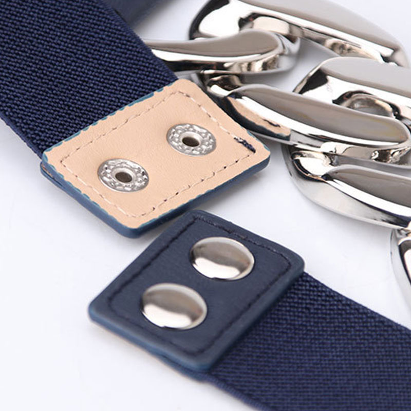 Belts For Women Skinny Metal Gold Buckle Waist Belt PU Leather Thin Belt Elastic Waistband Female Dress Accessories