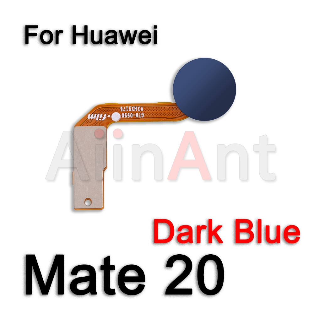 Aiinant Home botón de encendido trasero, escáner de dedo de identificación táctil, Sensor de huellas dactilares, Cable flexible para Huawei Mate 20 Lite Pro, piezas de repuesto: Oro