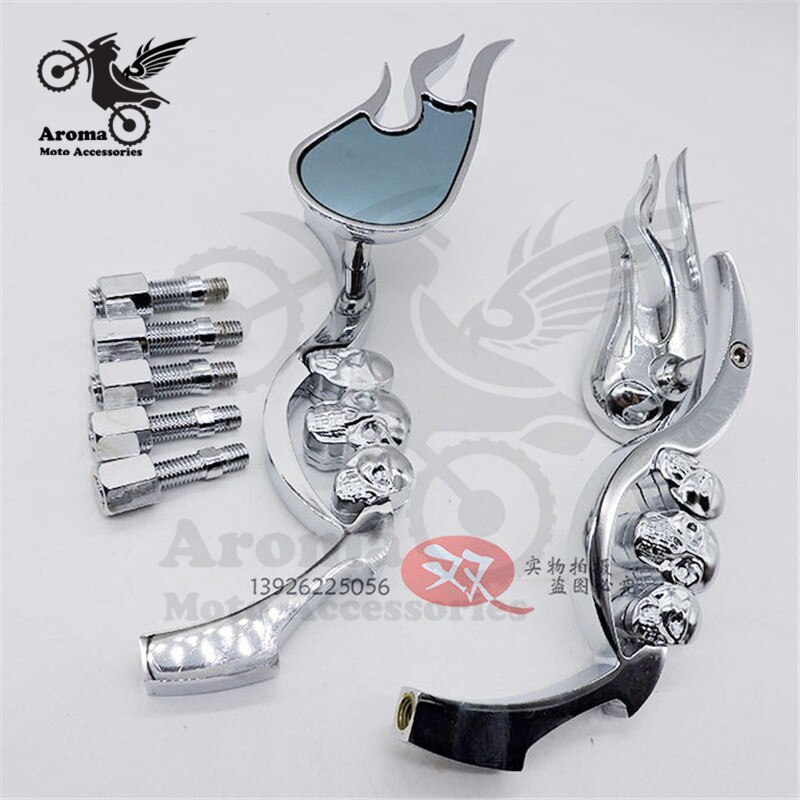 Latest Style Spiegel Tapered Chrom kurzer Arm mit E-Zulassung für
