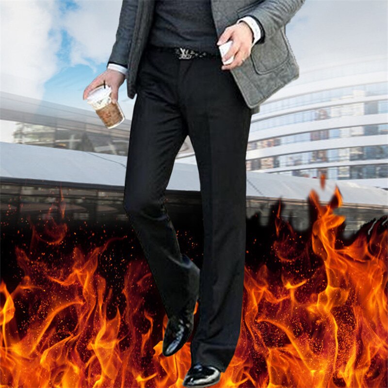Pantalon de costume en velours pour homme, évasé, de soirée, de danse, noir, hiver