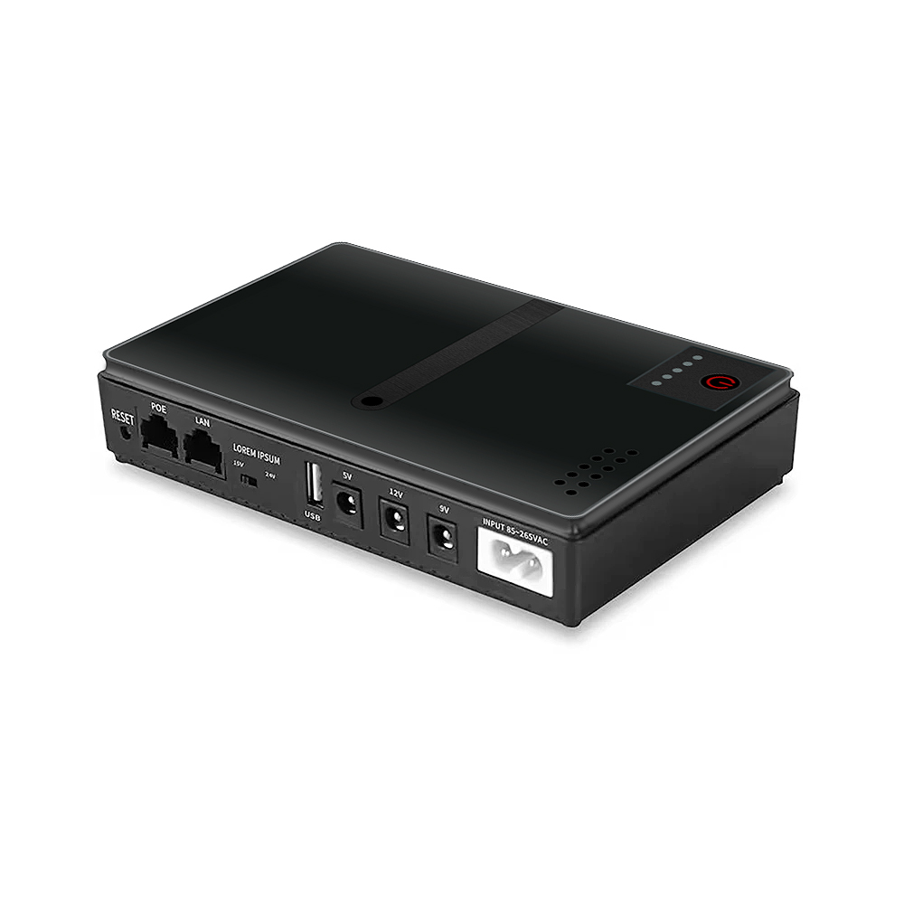 GalexLab 36W DC UPS Voeding - 10400mAh Draagbare Noodstroomaccu voor Router, POE LAN, Mobiele Apparaten