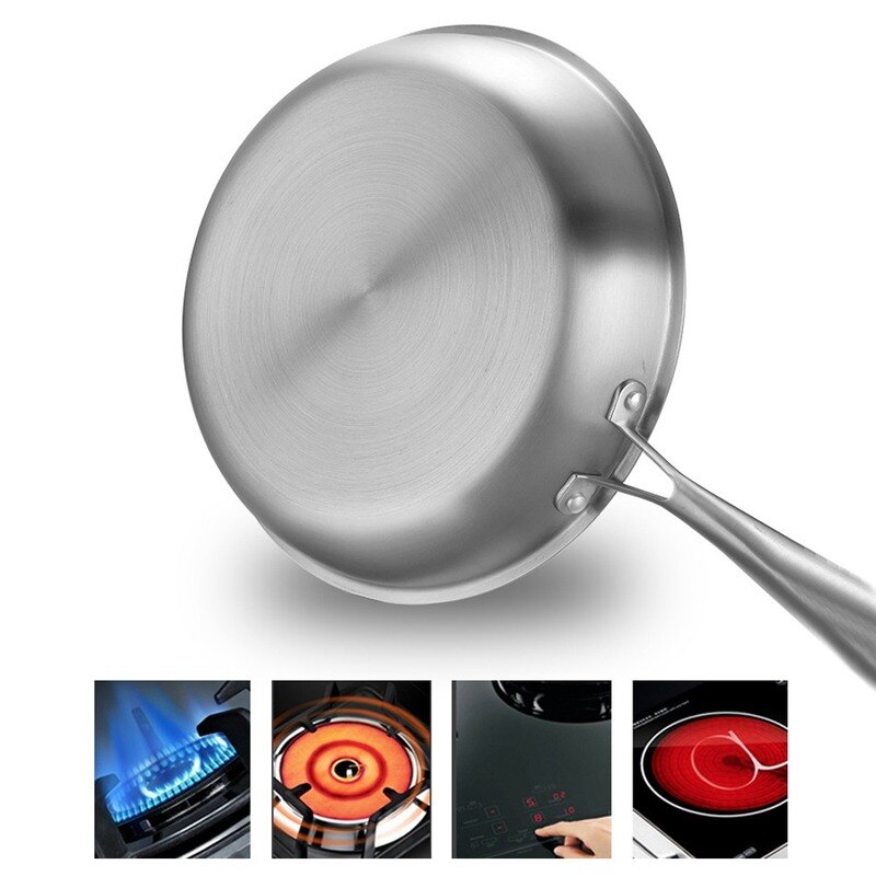 nierdzewny stal wok gruby plaster miodu Wykonany ręcznie smażenie patelnia nie-Stick nie rdzewieje gaz/wprowadzenie kuchenka patelnia kuchnia naczynia kuchenne