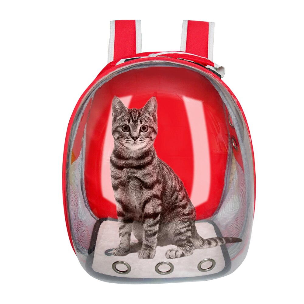 Portable Cat Carrier Bags Cat Backpack Breathable Pet Carriers Small Dog Outdoor Travel Space Capsule Cage Pet Transport Bag