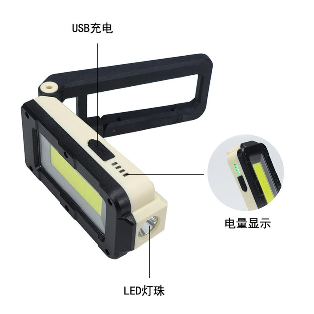 Portable Rechargeable Magnetic LED COB Camping Work Inspection Light Lamp Hand Torch Magnetic Portable Work LED Flashlight