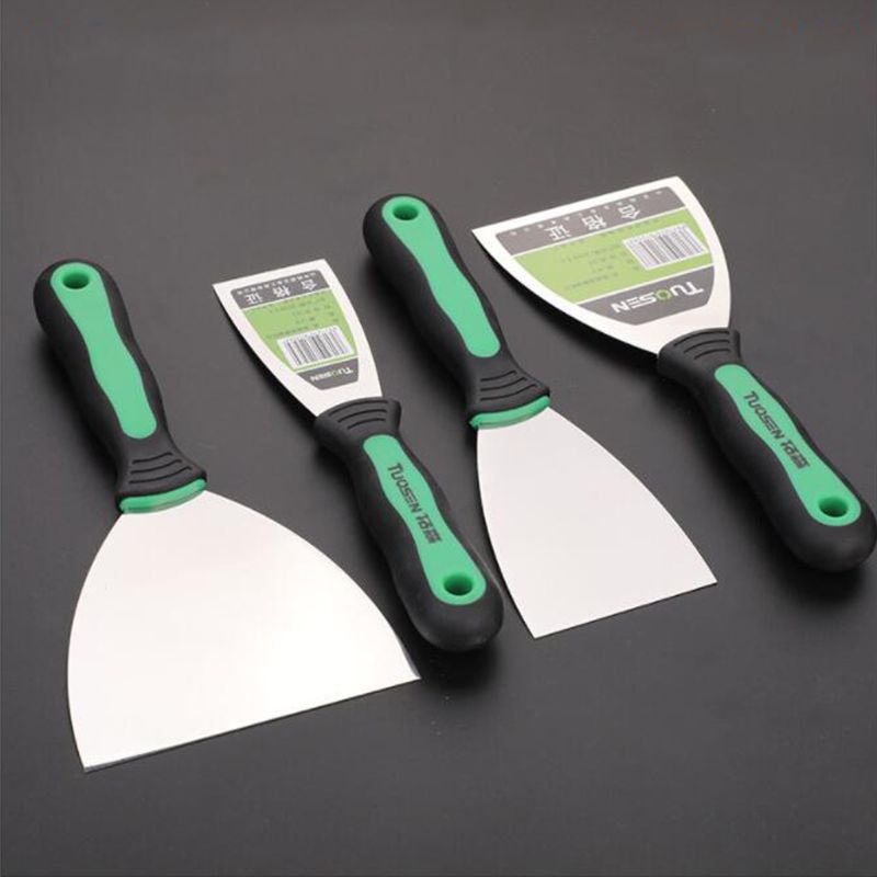 6 Stck Kitt Messer einstellen Schaber Klinge Bausatz mit Anti-Unterhose Kunststoff Griff DIY Werkzeug