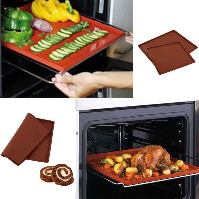 Silicone Bakeware Baking Dishes Pastry Bakeware Baking Tray Oven Rolling Kitchen Bakeware Mat Sheet