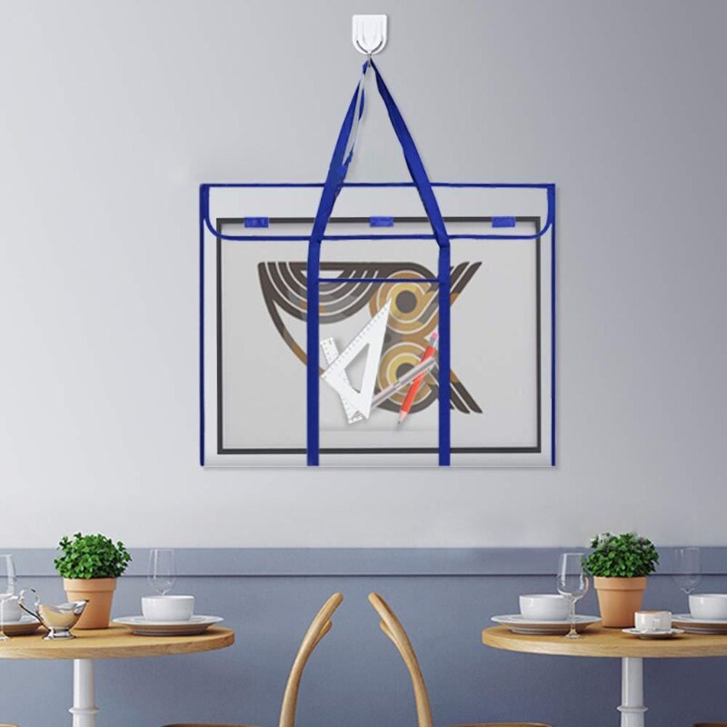 Bulletin Board Poster Art PVC Storage Pocket Chart with Accessories Pocket G88D