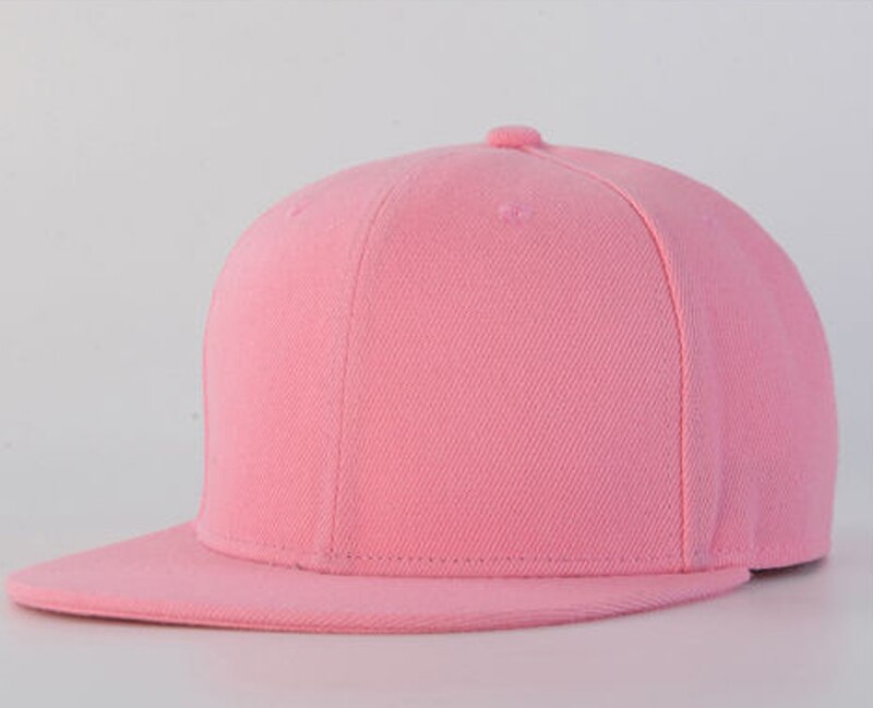 Herre kvinner baseball caps hip-hop lue multi farge justerbar snapback sport unisex for voksen: Rosa