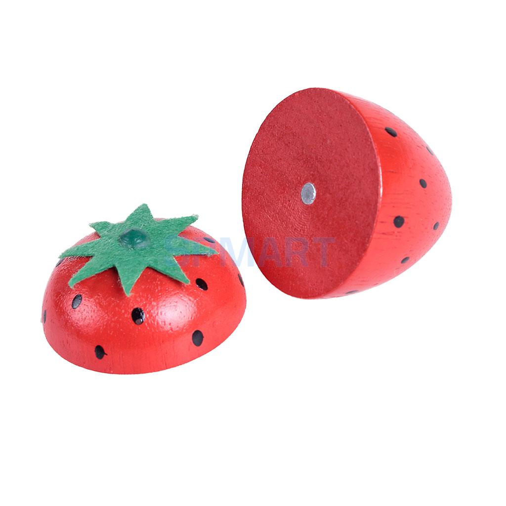 Di legno Magnetico Collegato di Frutta/Verdura Bambini Da Taglio Da Cucina Pretend Giocattoli