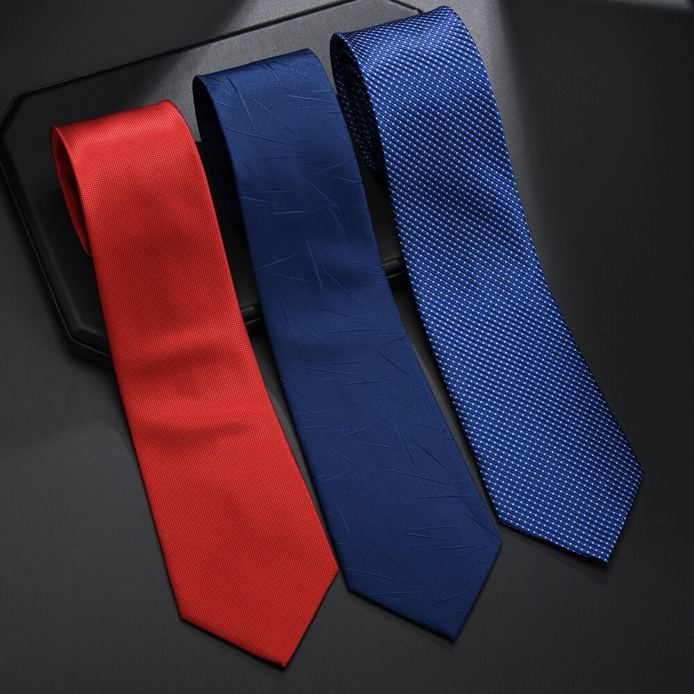 Klassiske plaid hals slips til mænd afslappet dragter slips stribe blå rød herre slips til forretning bryllup mænd slips skjorte tilbehør